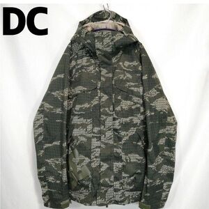 Vintage 90s DC Shoes Camo Dollar Yen Euro Exotex 5000 Snowboarding Jacket L